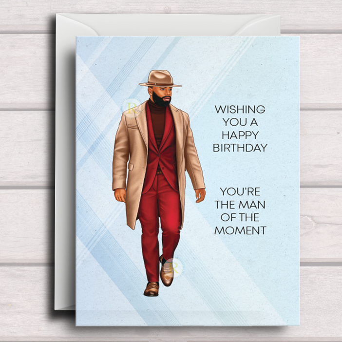 Black Man Birthday Card G